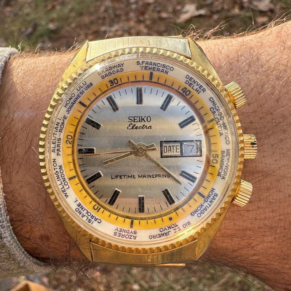 Vintage Seiko Electra Watch - Needs New Battery